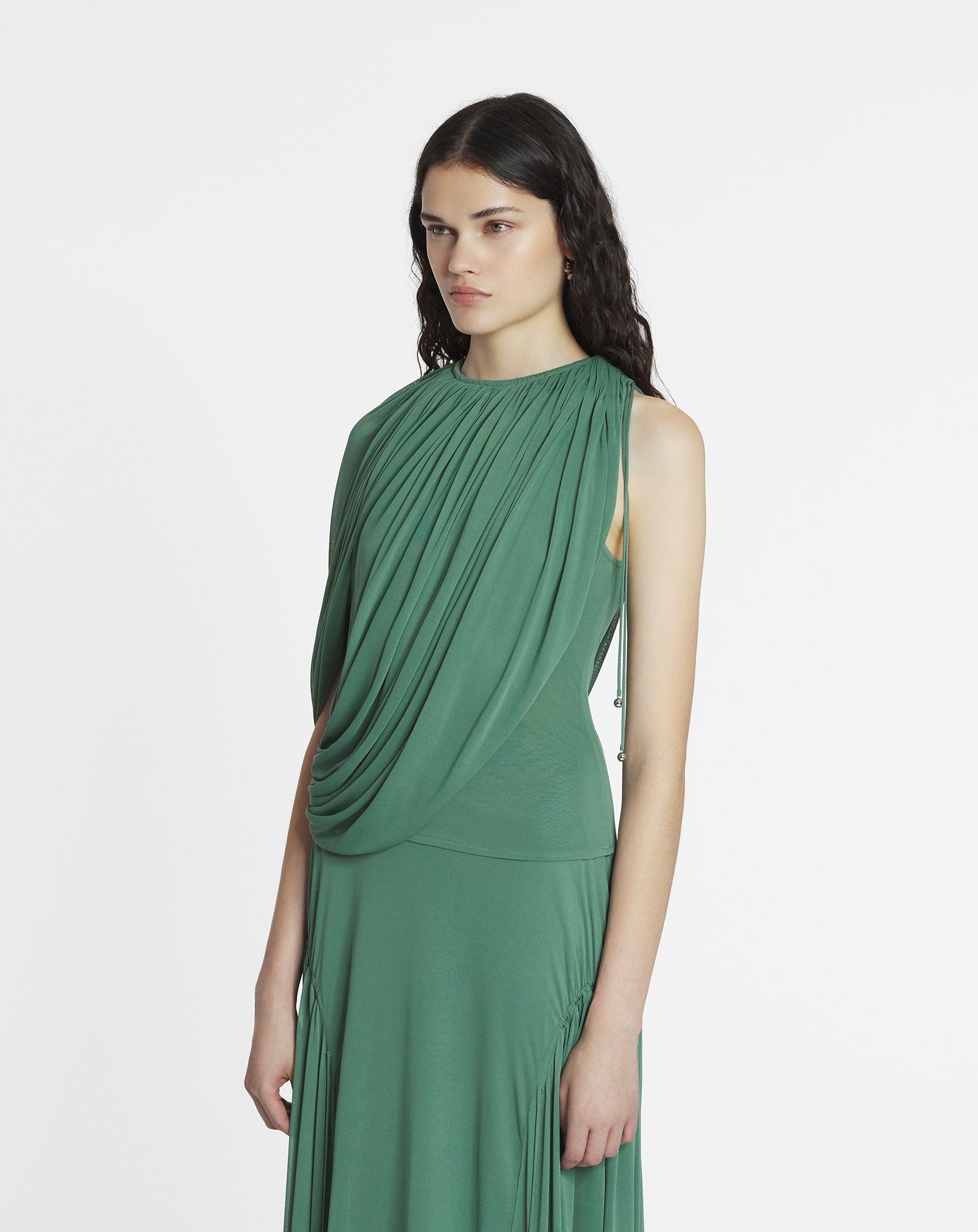 DRAPED JERSEY TOP - 3