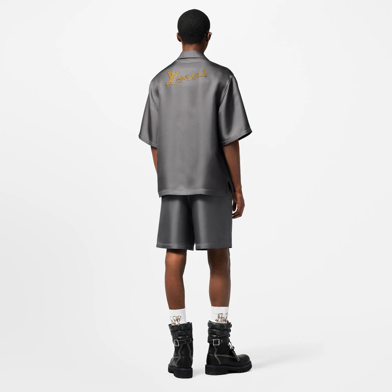 Printed Short-Sleeved Silk Shirt 3