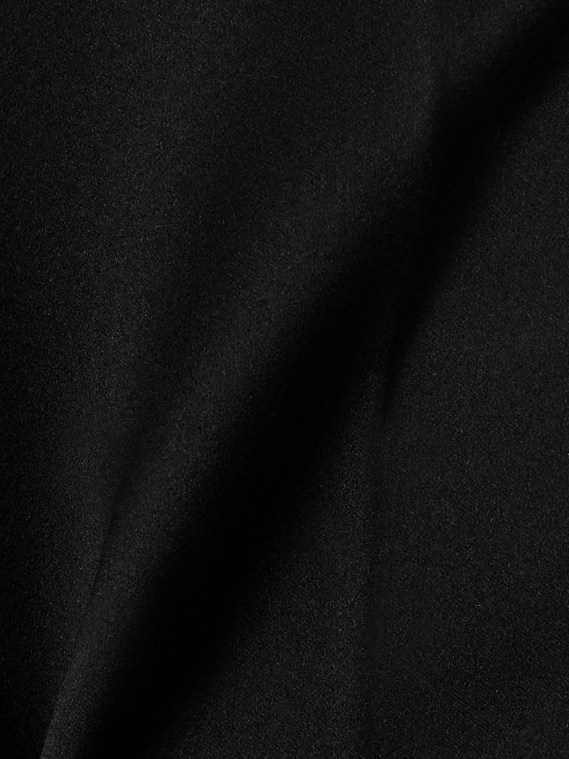 Duchesse silk-satin straight-leg pants Black 5