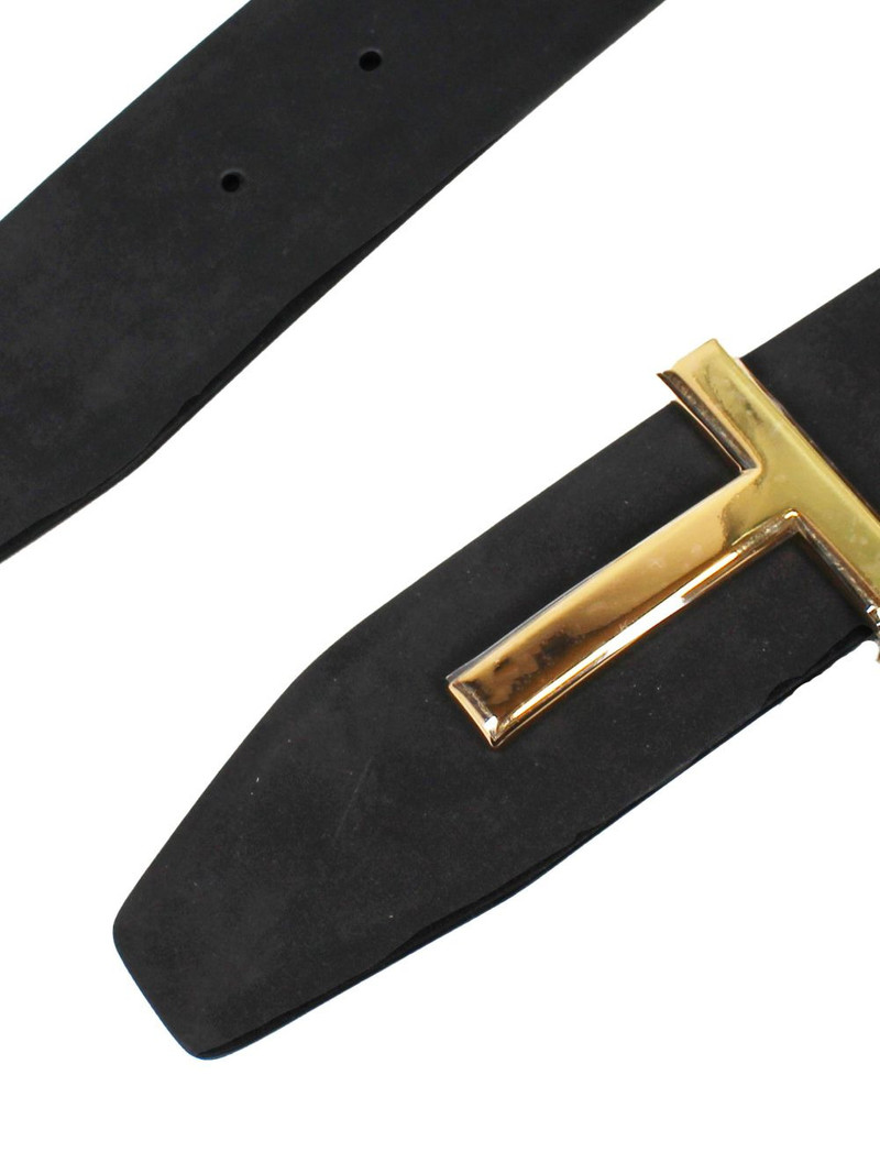 TOM FORD T-buckle leather belt outlook
