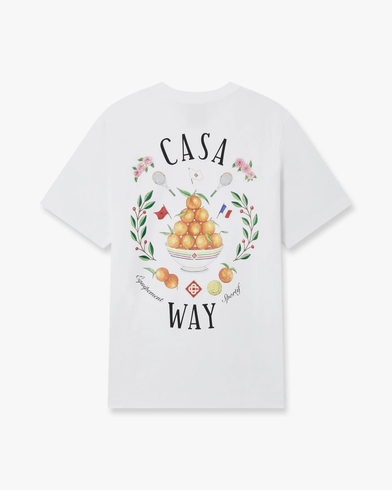 White Casaway Short Sleeve T‑Shirt - 1
