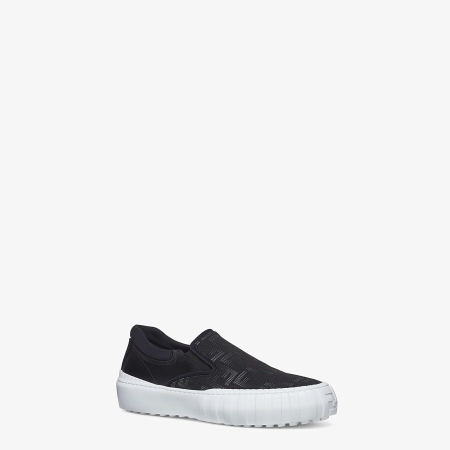 Black fabric low-tops - 2