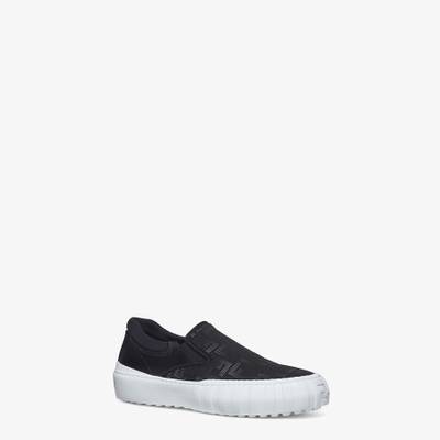 FENDI Black fabric low-tops outlook