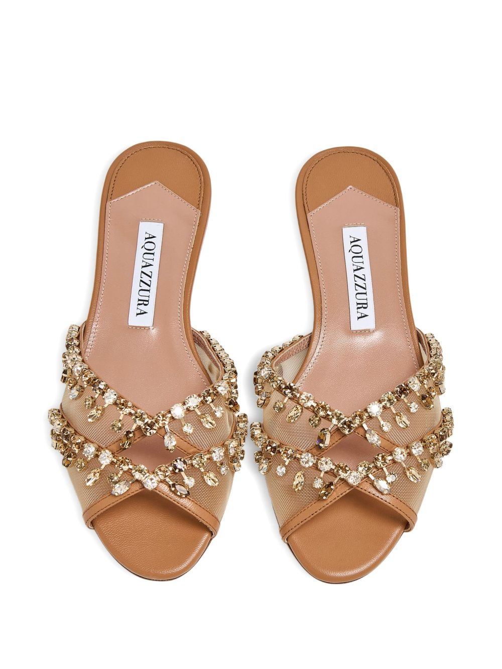 Temptation crystal-embellished mesh sandals - 3