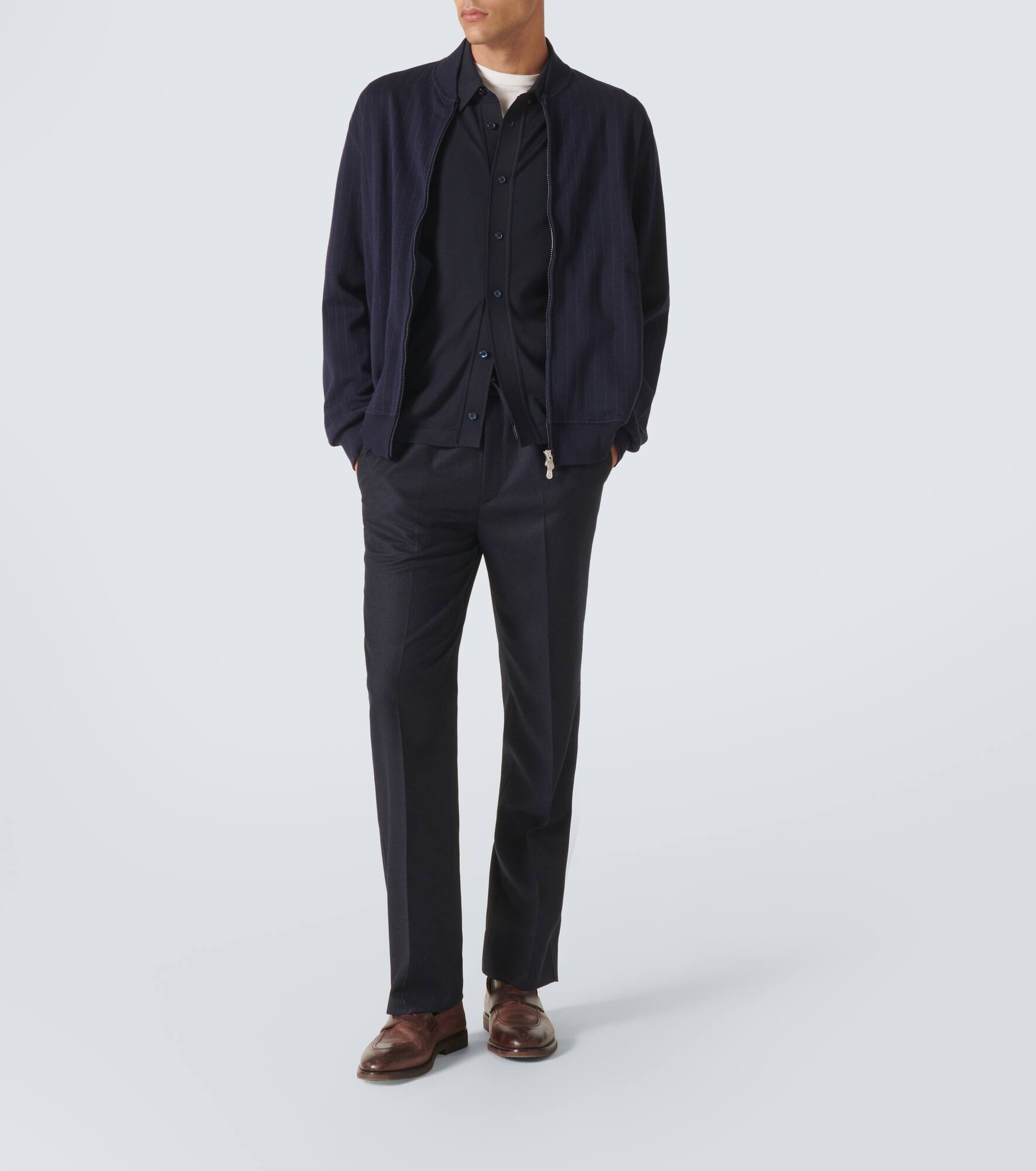 Asolo wool twill straight pants - 2