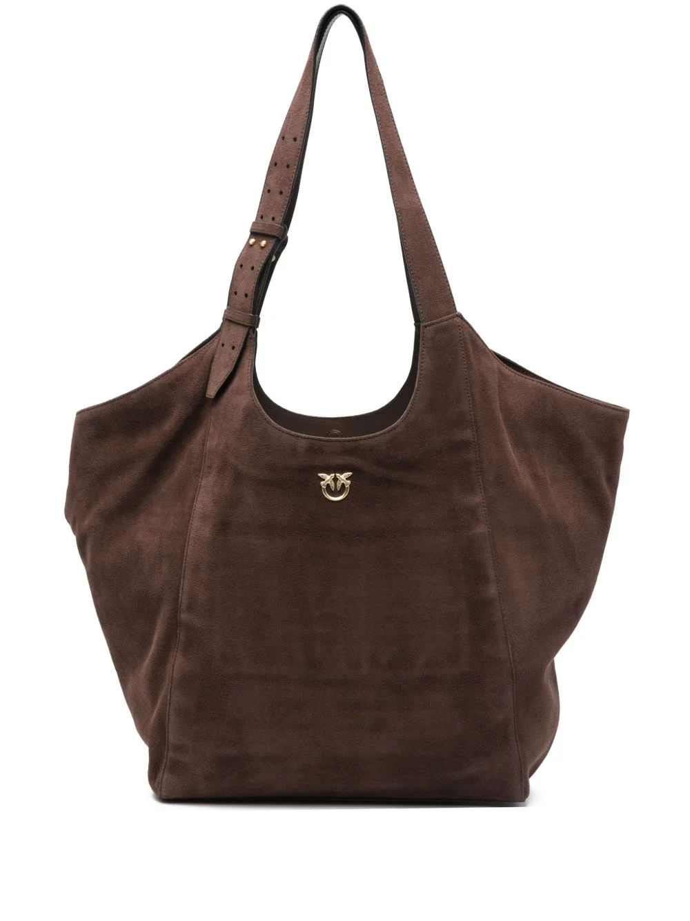 buckle detail shoulder bag - 1