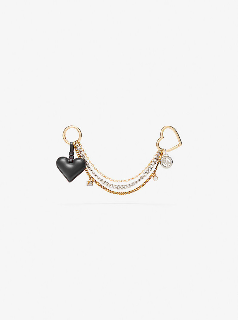 Heart Chain Bag Charm 1