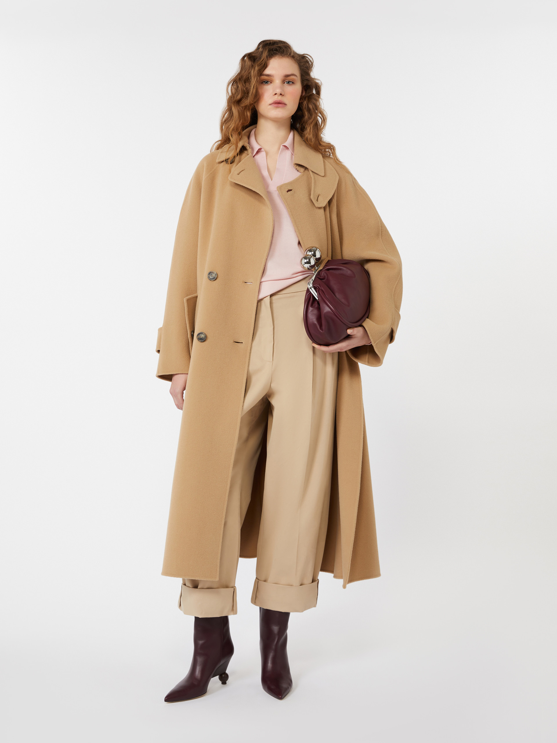 CADINE Double-sided wool trench coat - 2