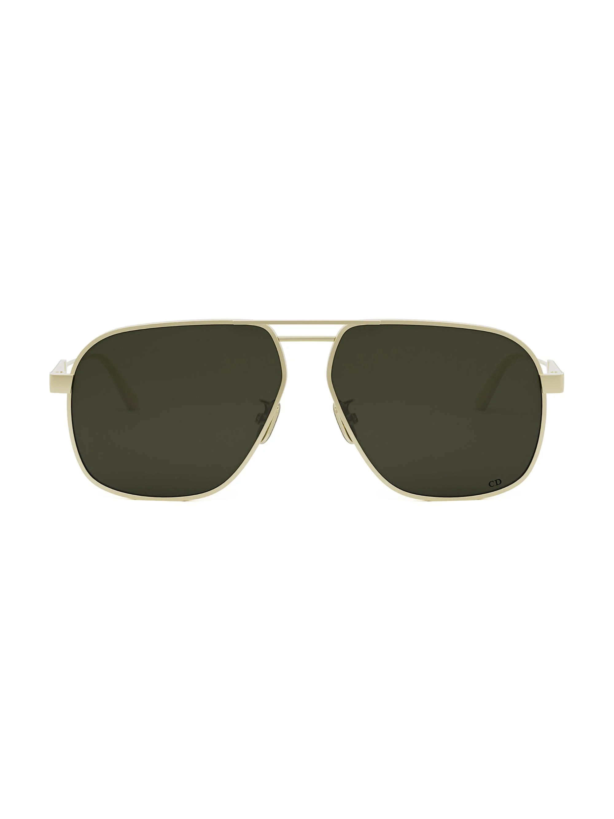 Women's DiorCannage A3U 58MM Square Sunglasses - Gold Green - 1