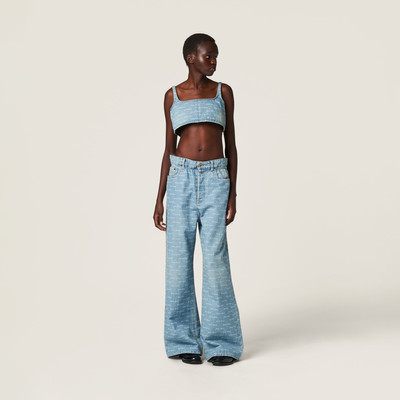 Miu Miu Denim top outlook