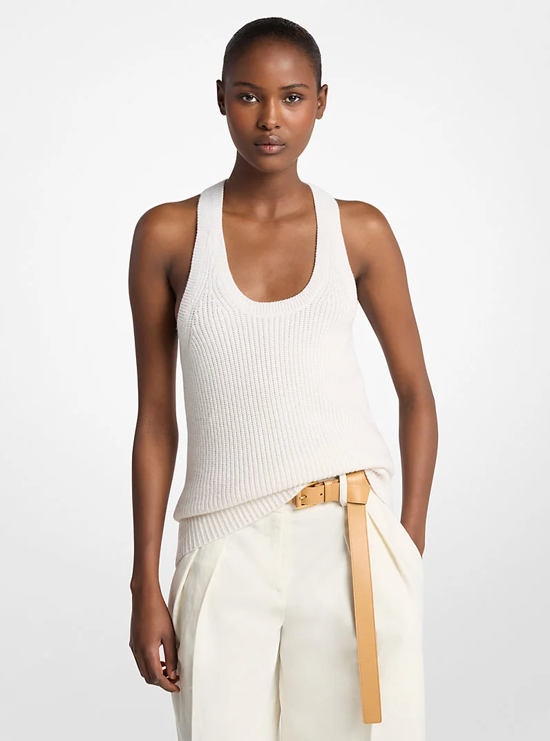 Cashmere and Linen Tank Top - 1