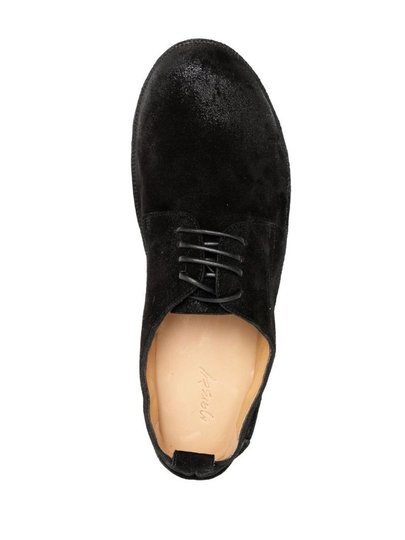 round-toe suede lace-up shoes 4