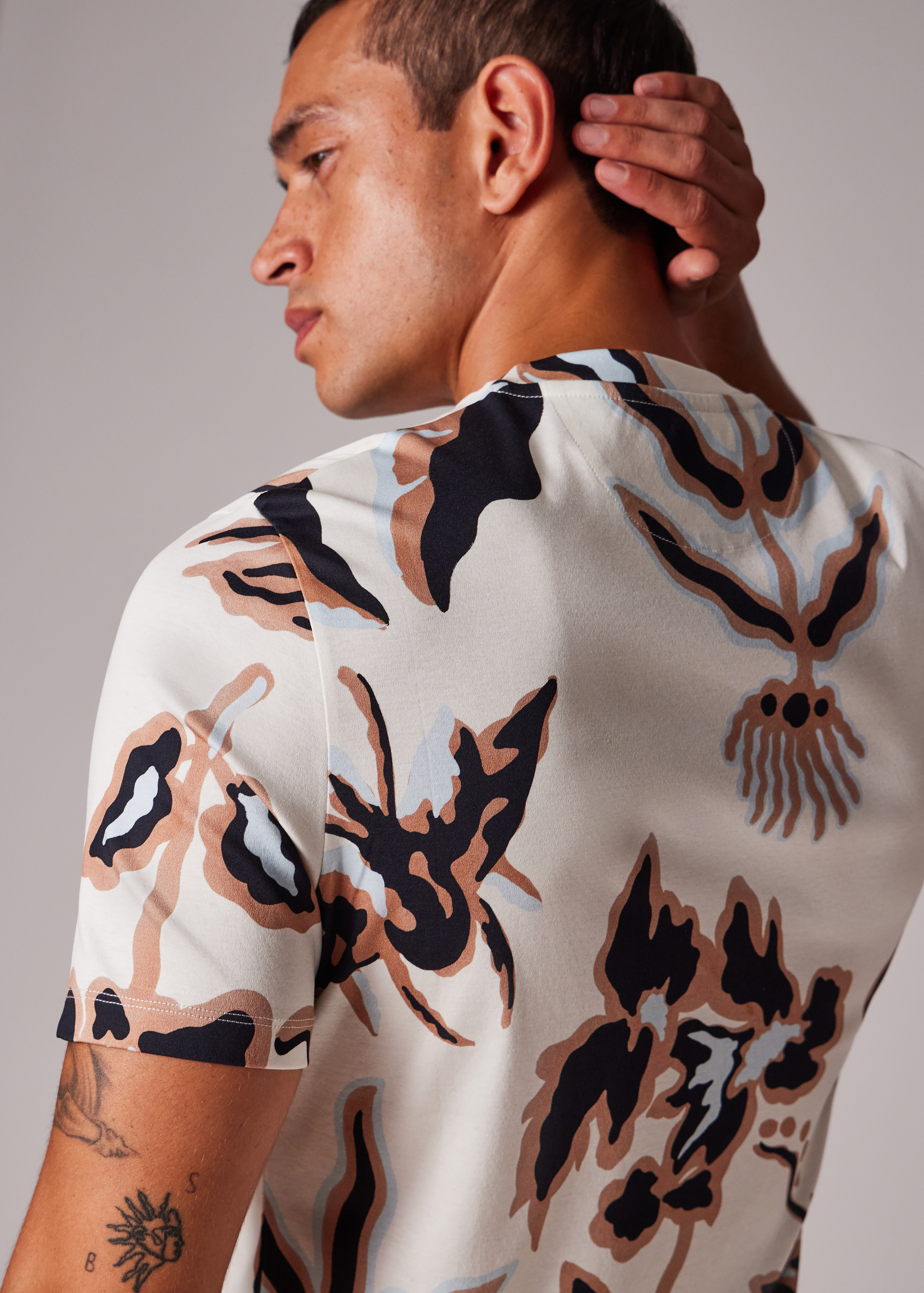Ecru 'Bohemia' Print T-Shirt - 4