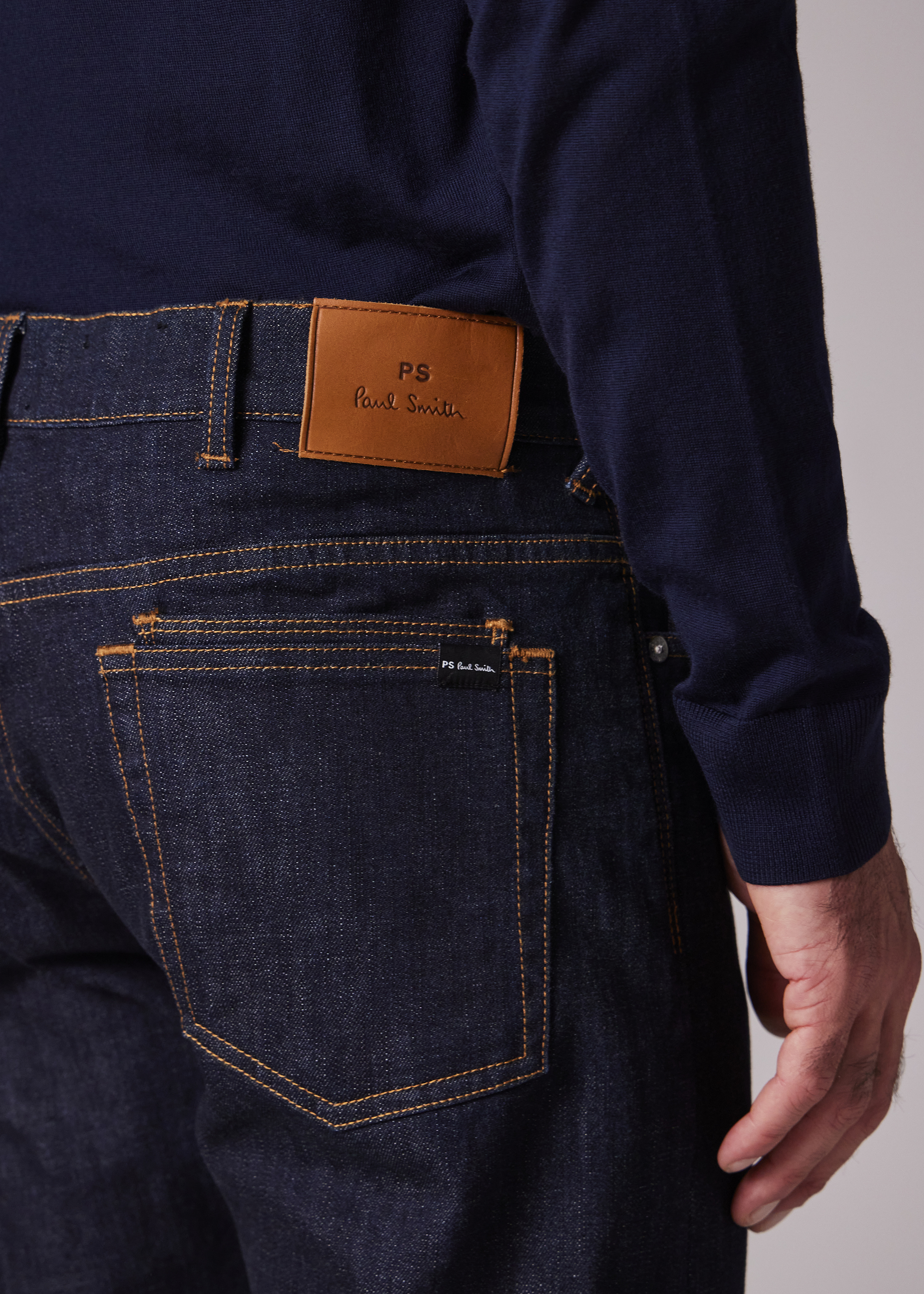 Tapered-Fit 'Crosshatch Stretch' Jeans - 4