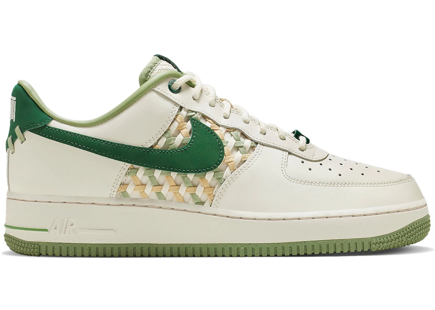 Nike Air Force 1 Low '07 Premium NAI-KE Bamboo Weave Sail Gorge Green - 1