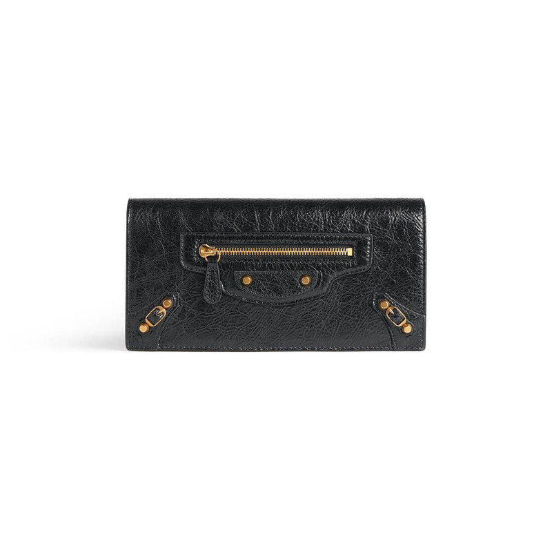 Women's Le City Money Long Wallet in Black 1