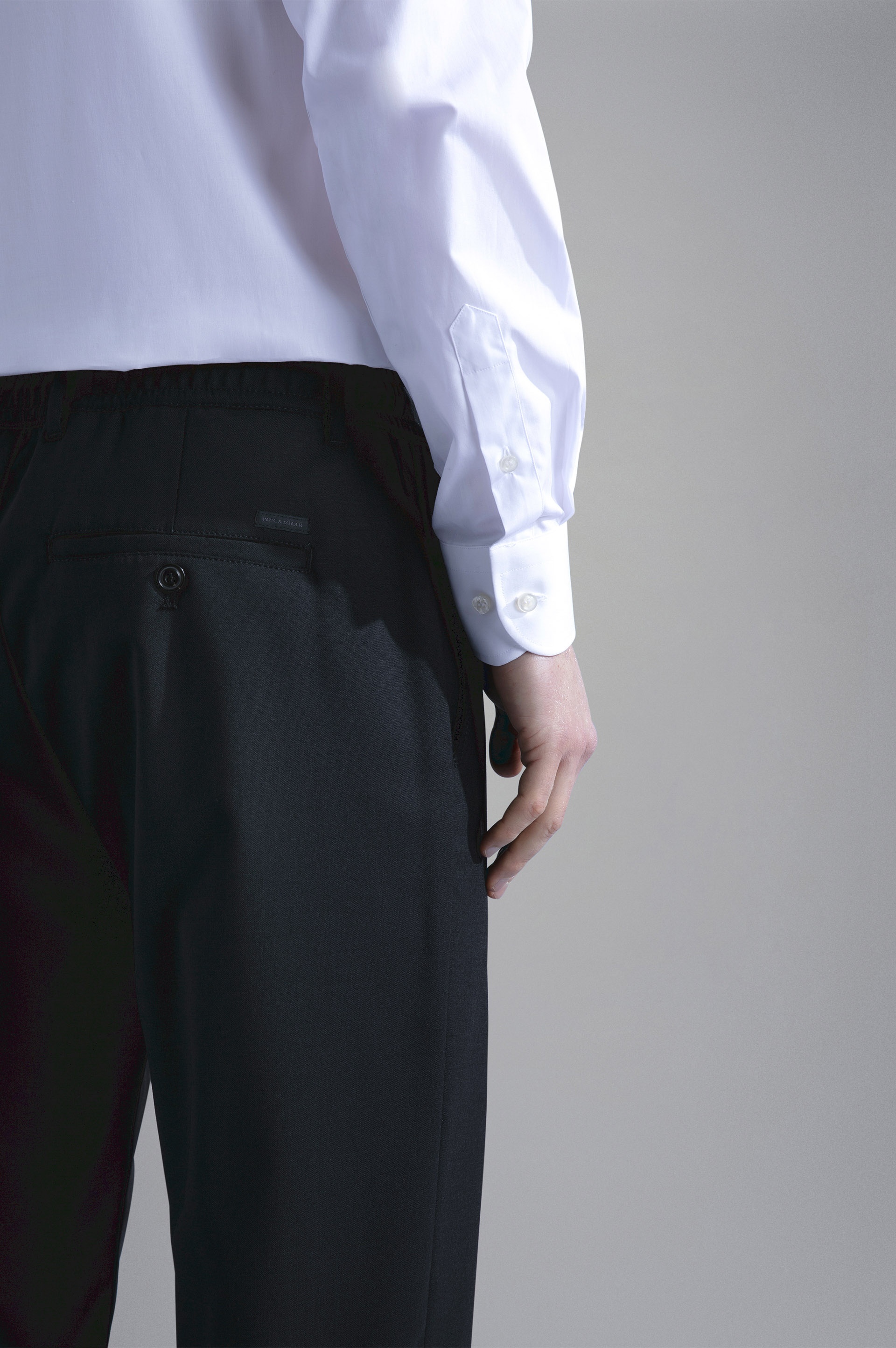WOOL TECHNICAL FABRIC TROUSERS - 4