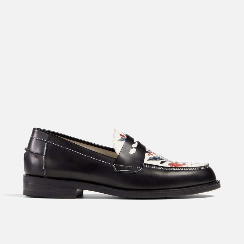 Wilde Hand-Painted Berry Penny Loafer - Men's 4