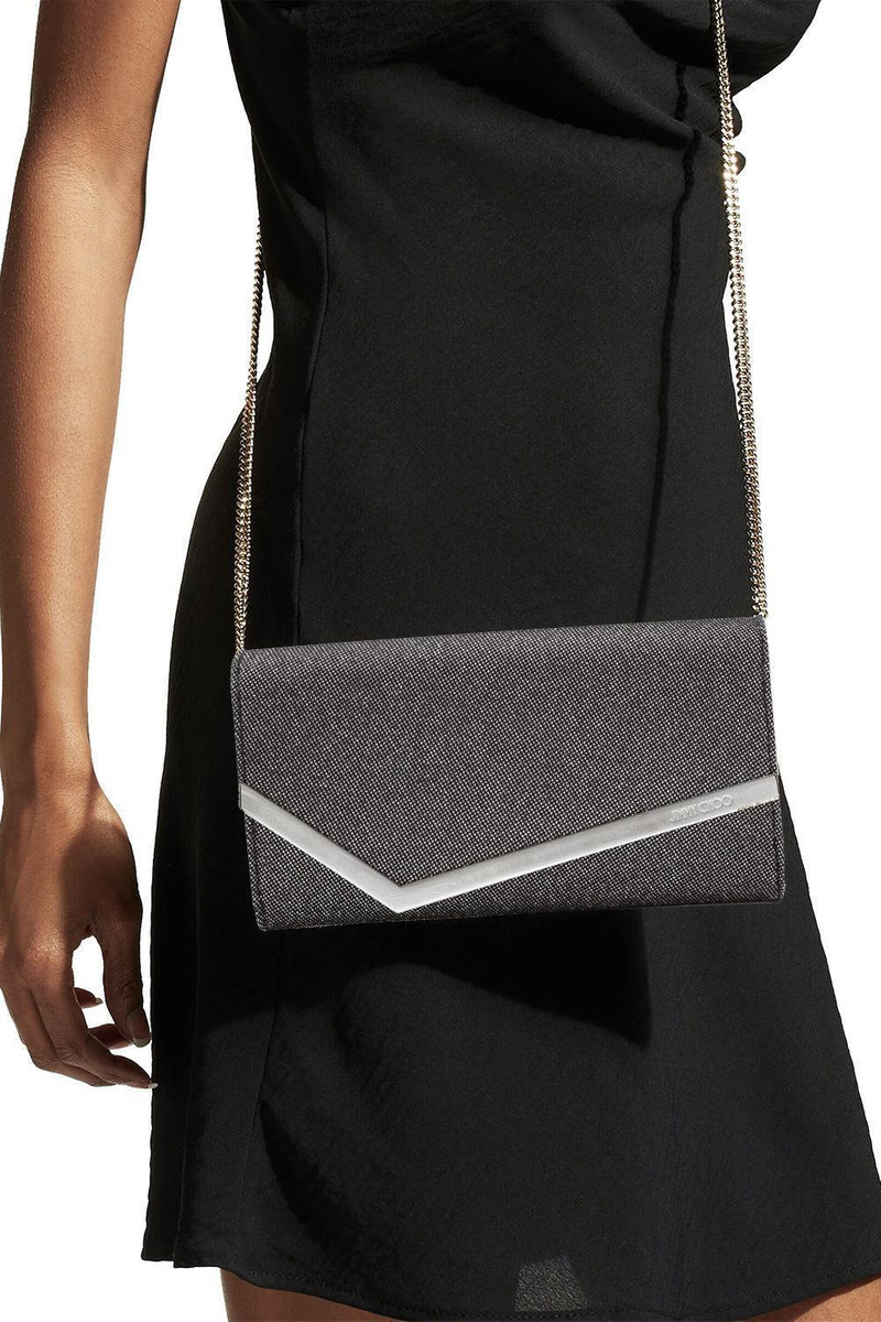 JIMMY CHOO Emmie Glitter Clutch - Cosmo outlook