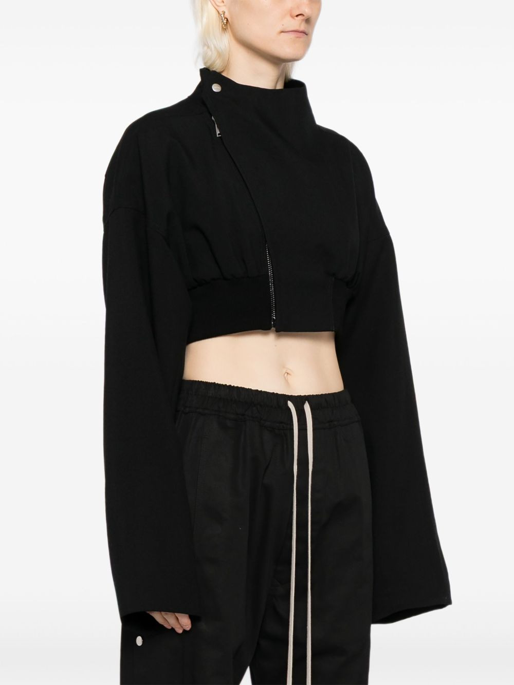 cropped wool jacket - 3