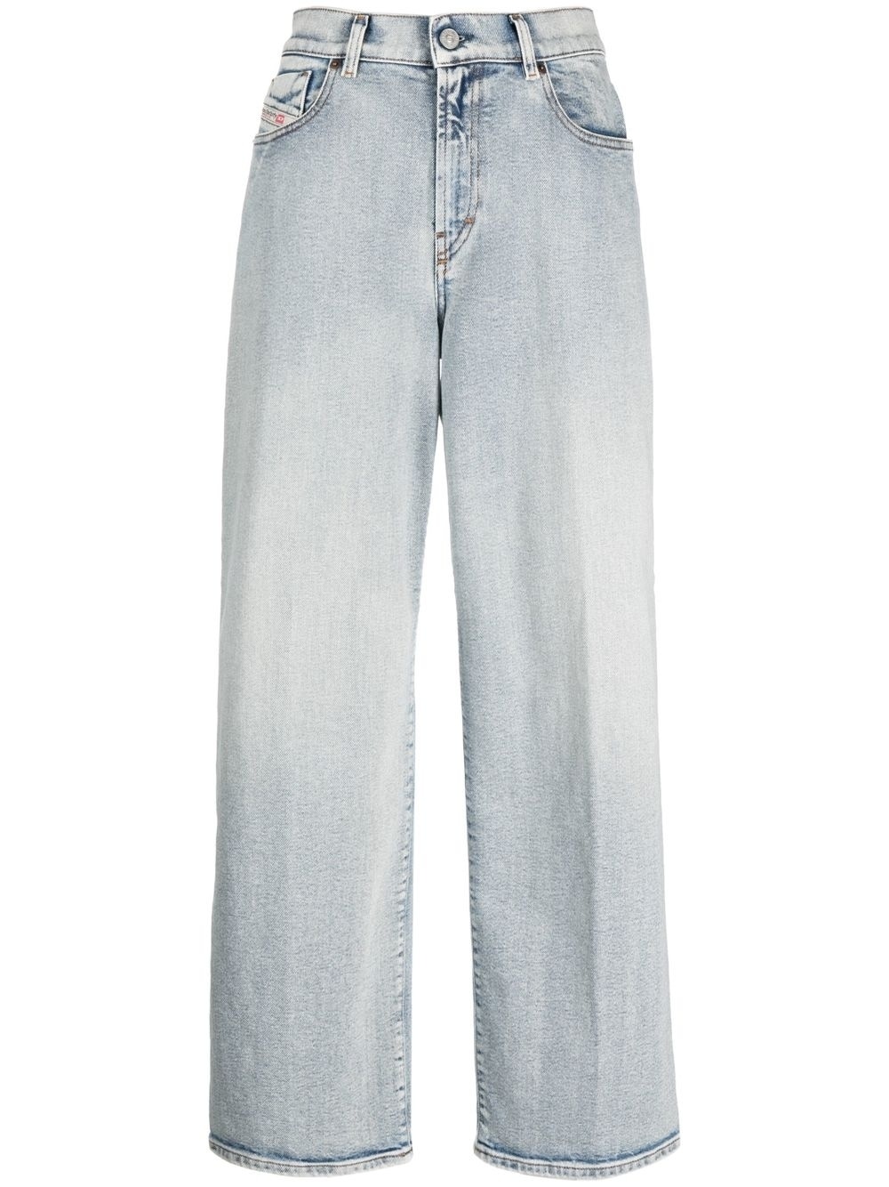 cropped wide-leg jeans - 1