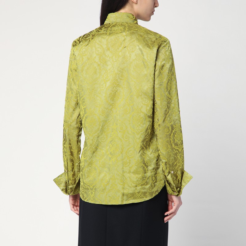 Dries Van Noten Green Shirt With Baroque Pattern Women - 2