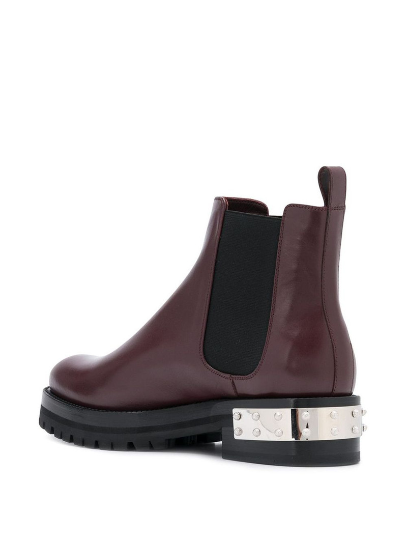 studded logo plaque Chelsea boots 3