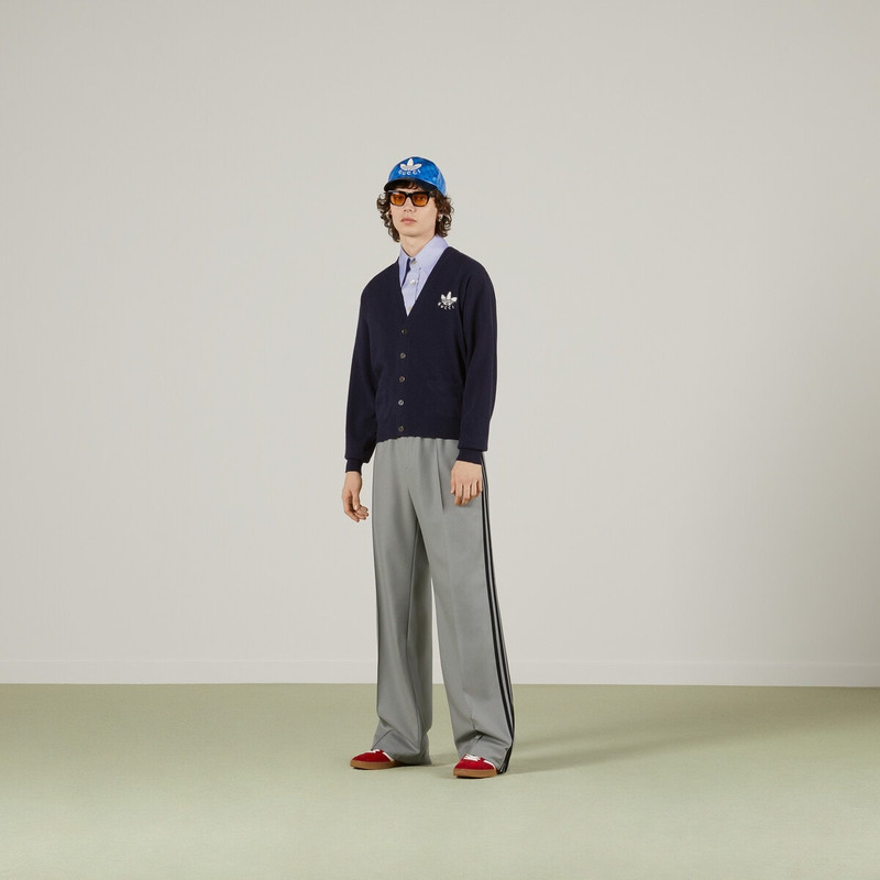 GUCCI adidas x Gucci wool cardigan outlook