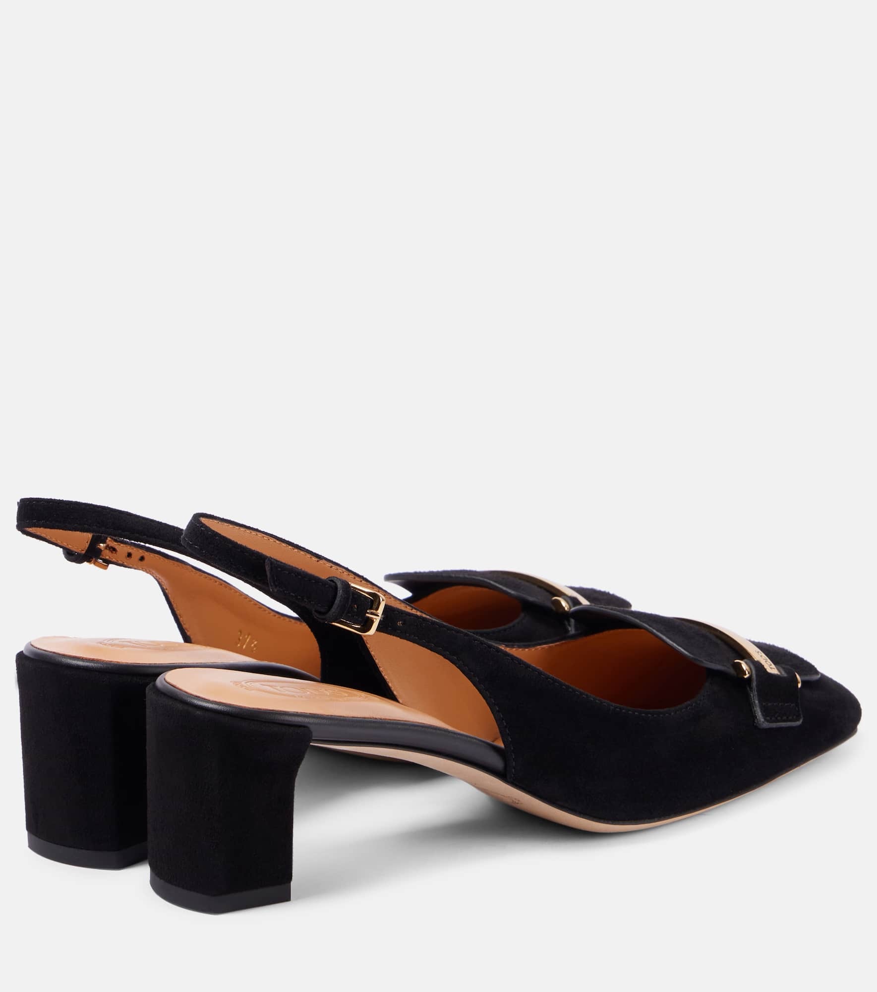 50 suede slingback pumps - 2