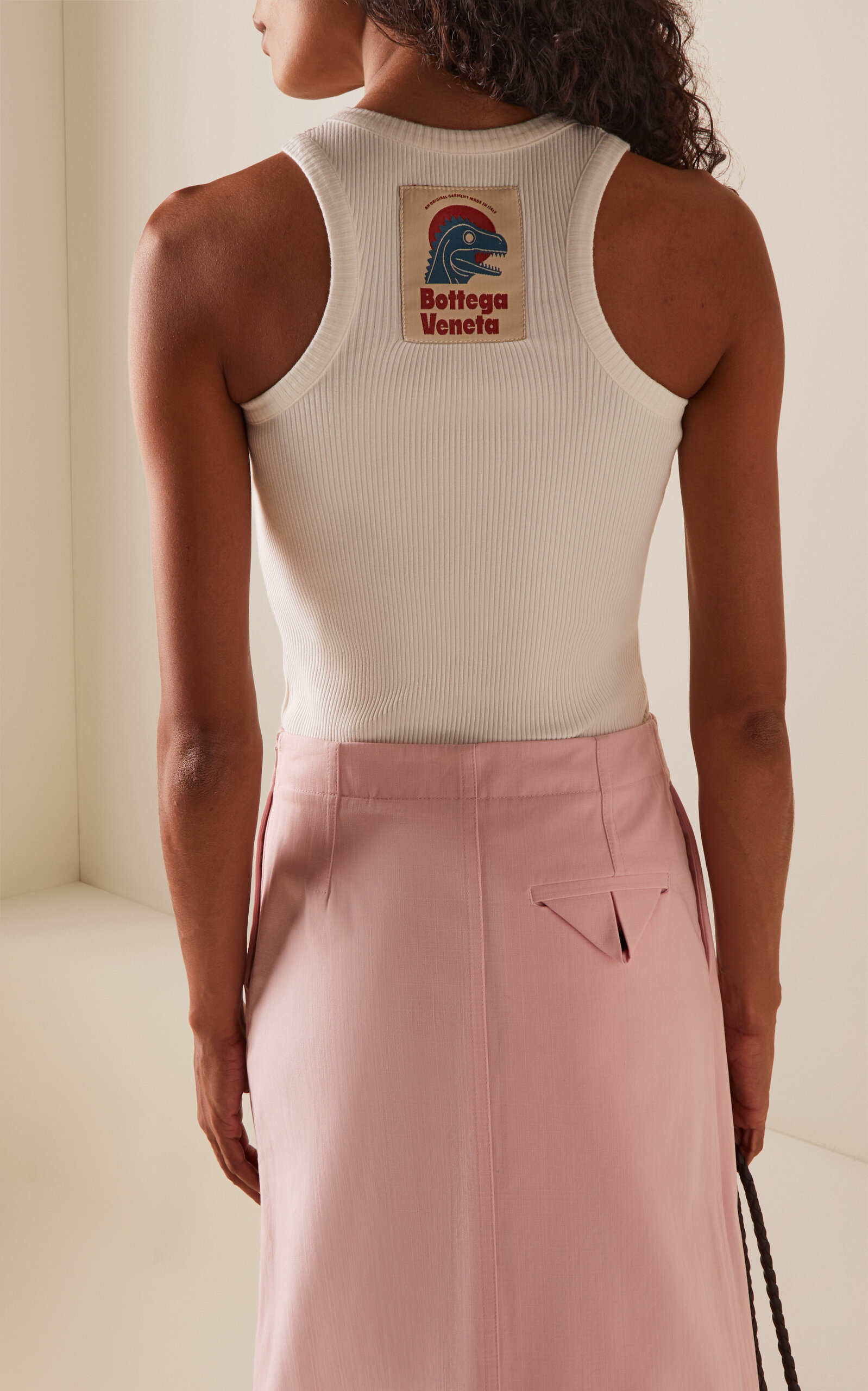 Compact Stretch-Cotton Jersey Tank Top white - 4