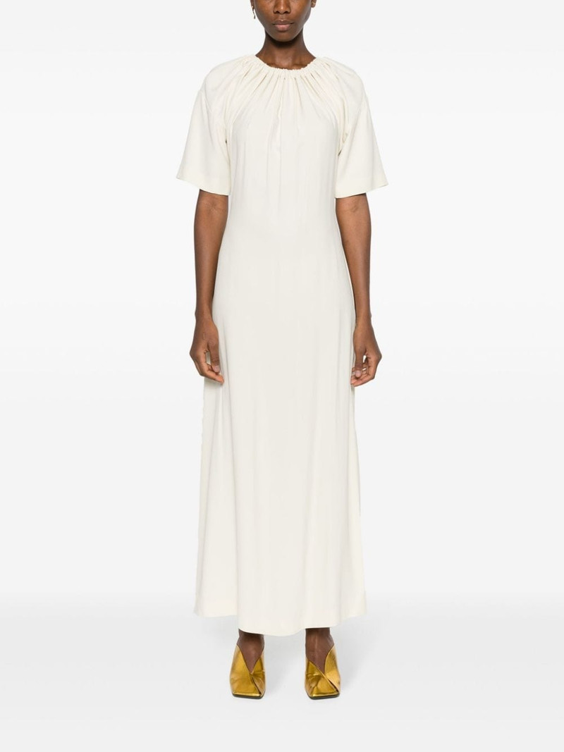 VIKTOR & ROLF gathered-neckline crepe maxi dress outlook