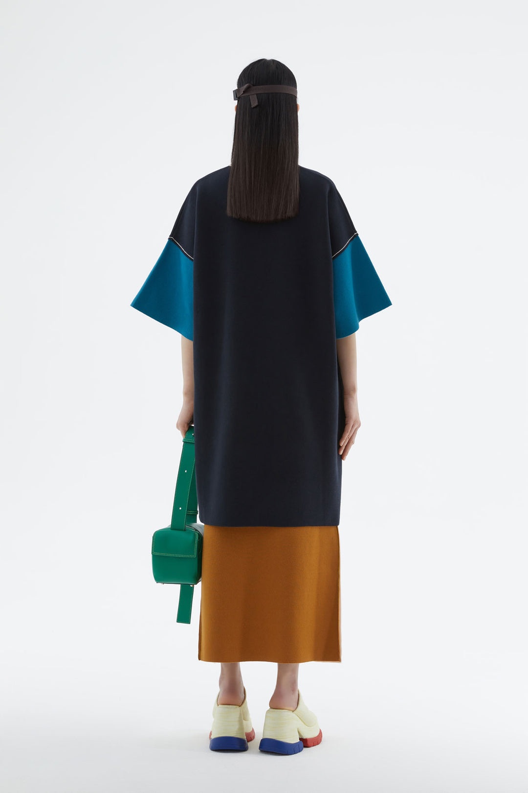 DARK BLUE KNIT DRESS - 4