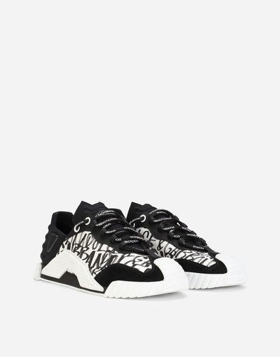 Dolce & Gabbana Mixed-materials NS1 slip-on sneakers with logo print outlook