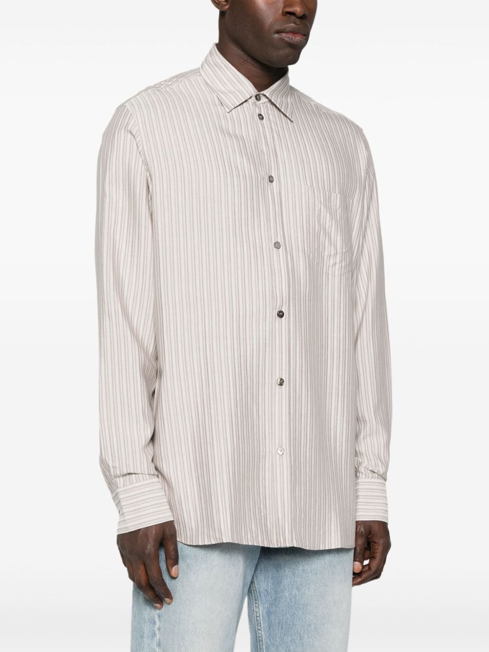 long-sleeve striped shirt - 3