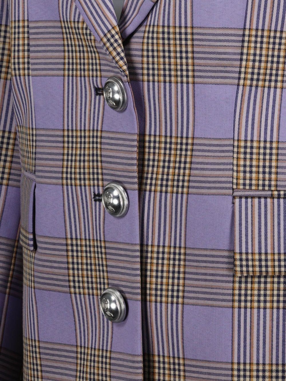 checked blazer - 3