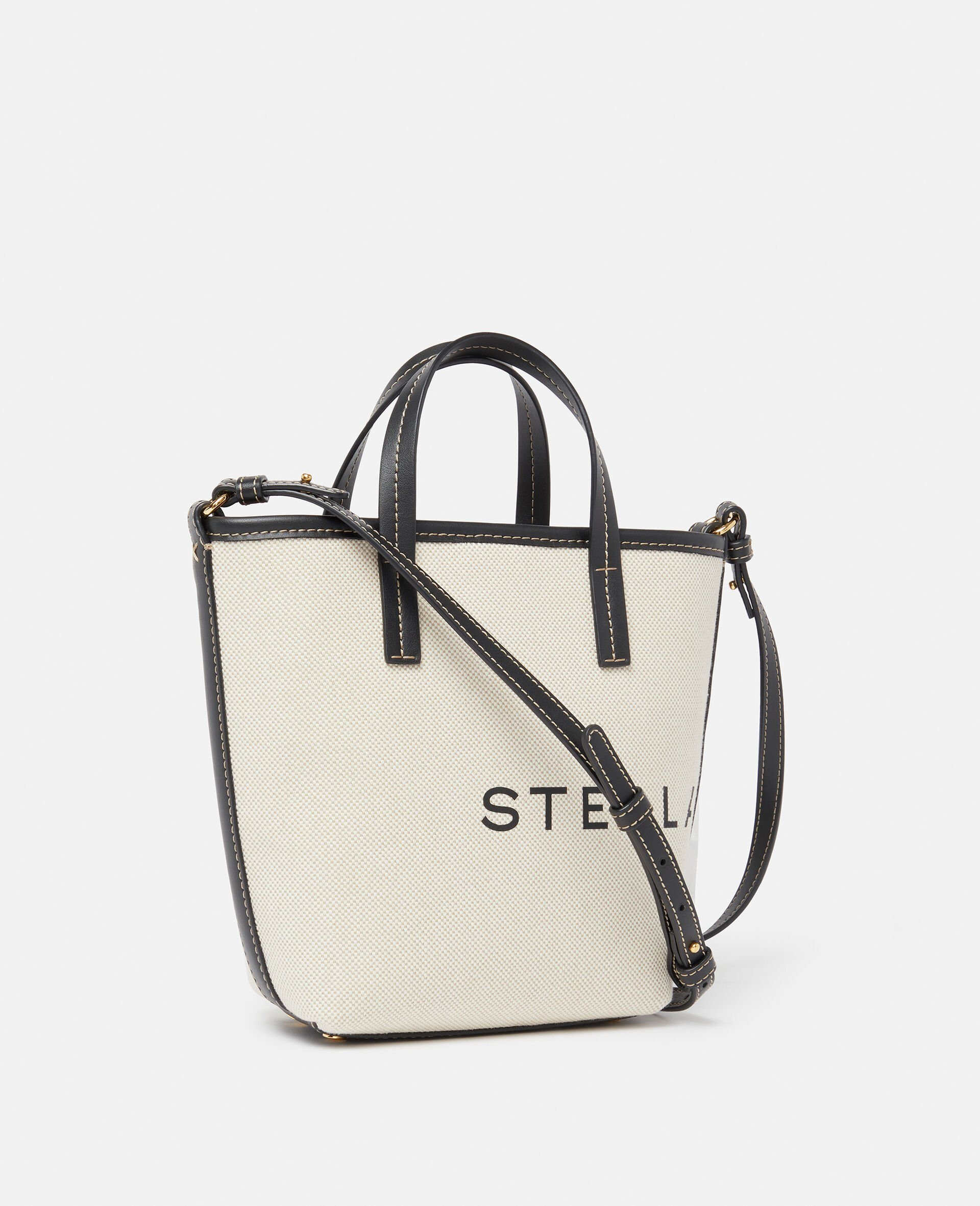 Logo Canvas Crossbody Tote Bag - 3