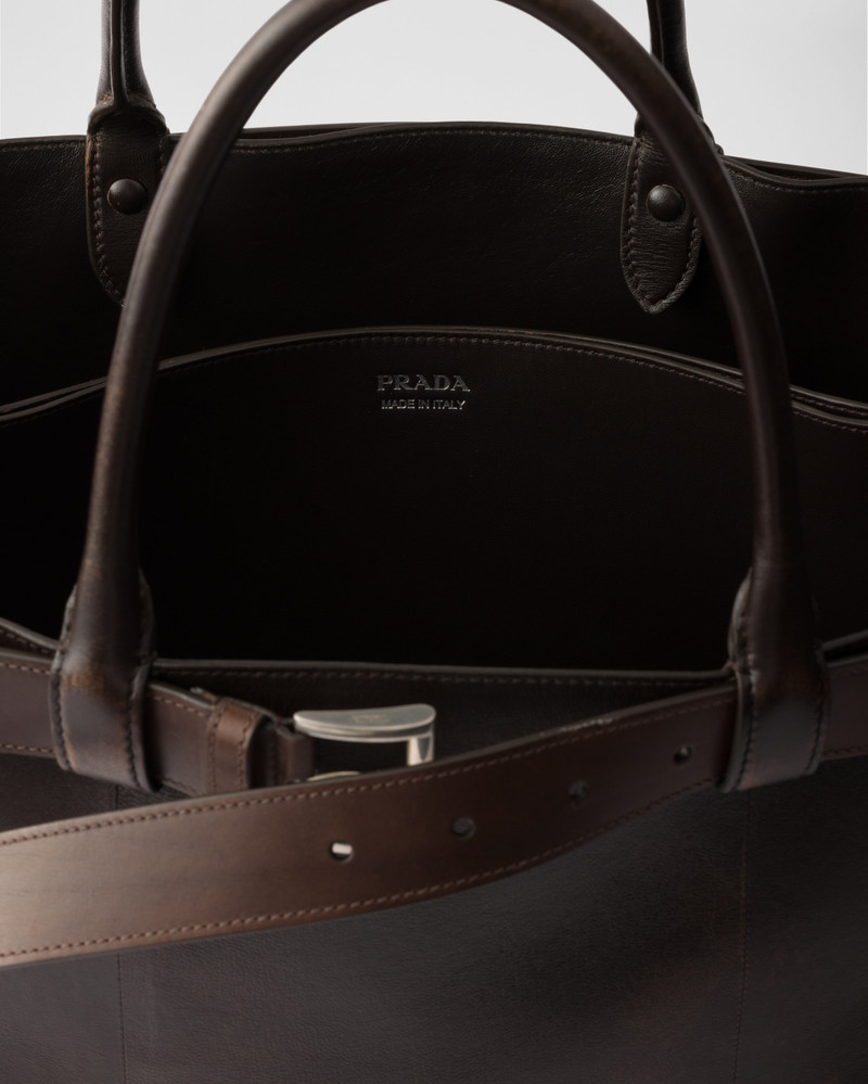 Prada Buckle nappa leather bag with belt 5