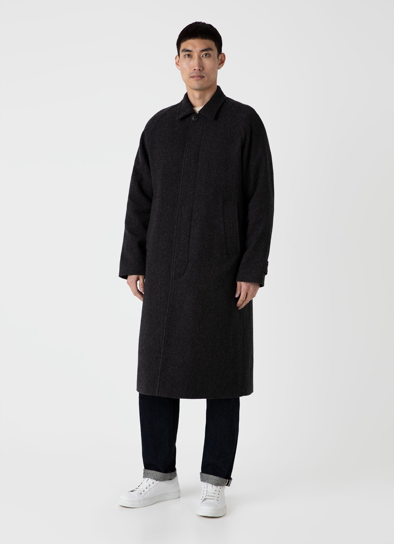 Sunspel x Nigel Cabourn Balmacaan Wool Cashmere Coat - 2