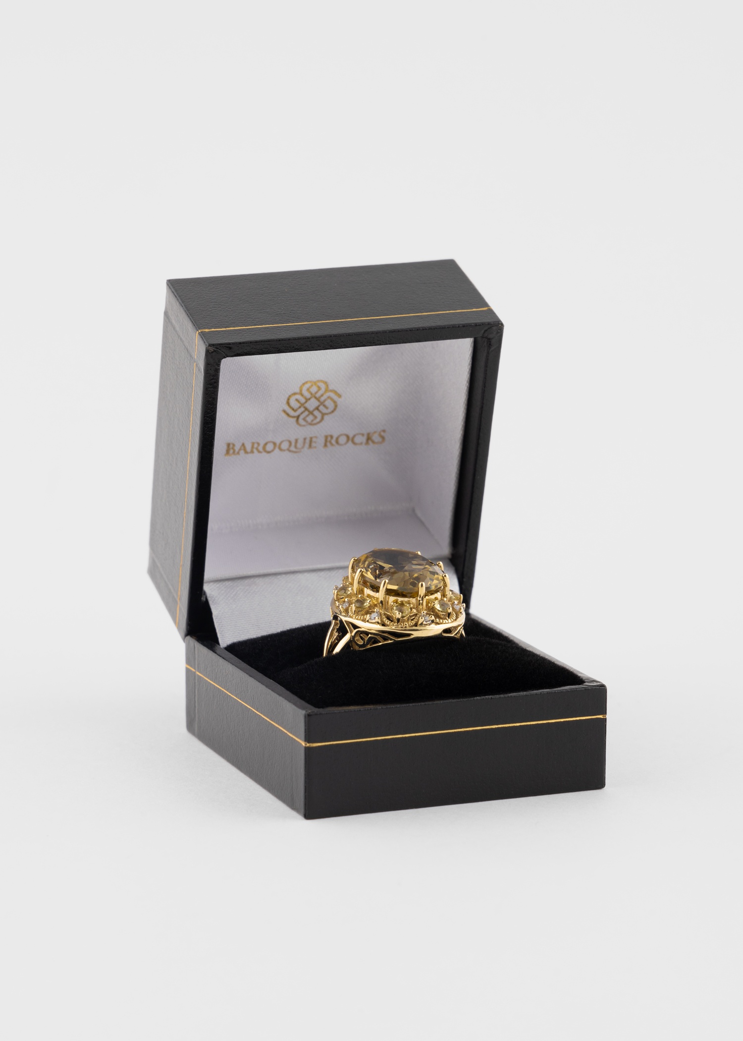 Diamond and Oro Verde Gold Cocktail Ring by Baroque Rocks - 3