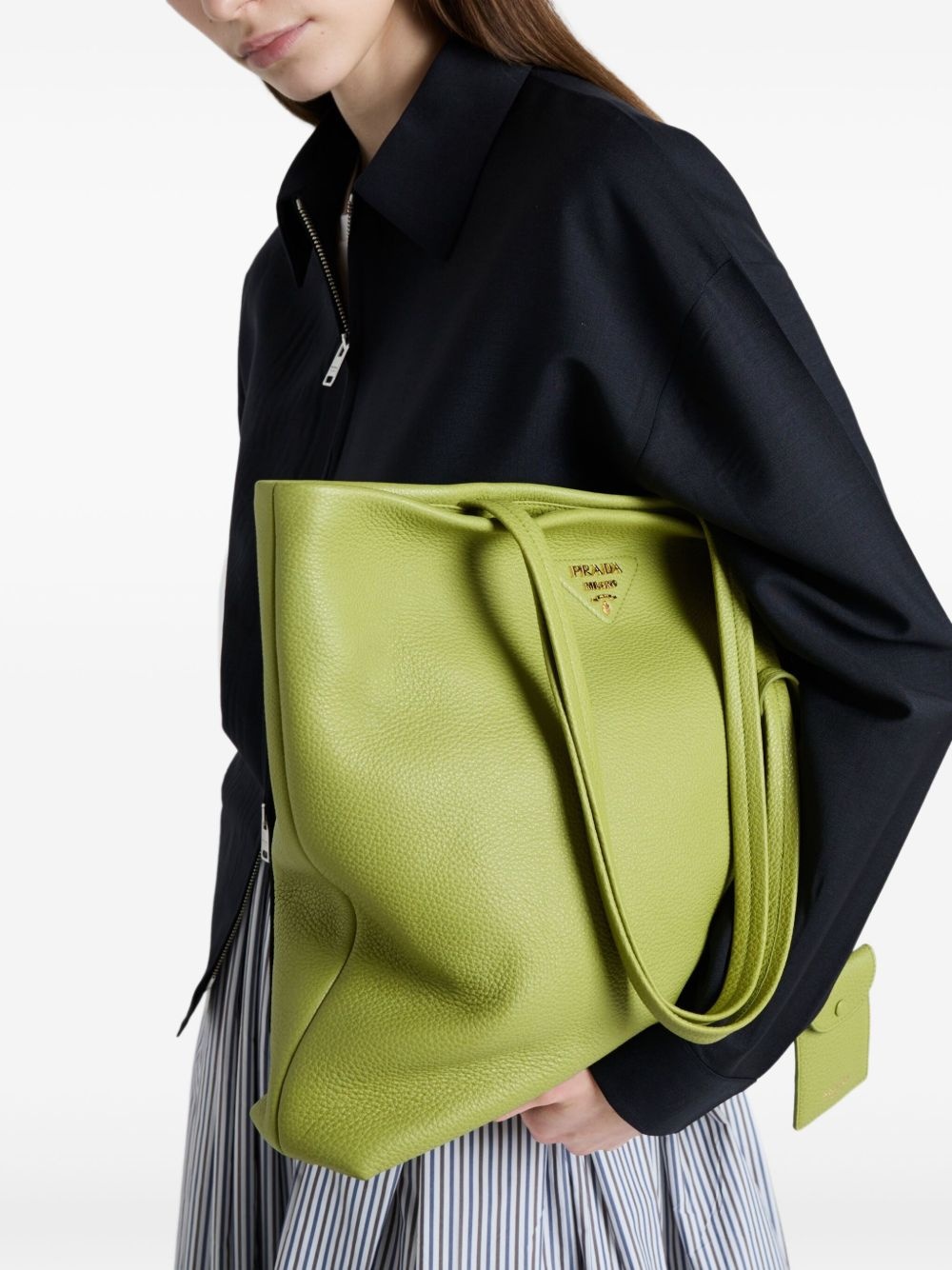 large leather tote bag - 3