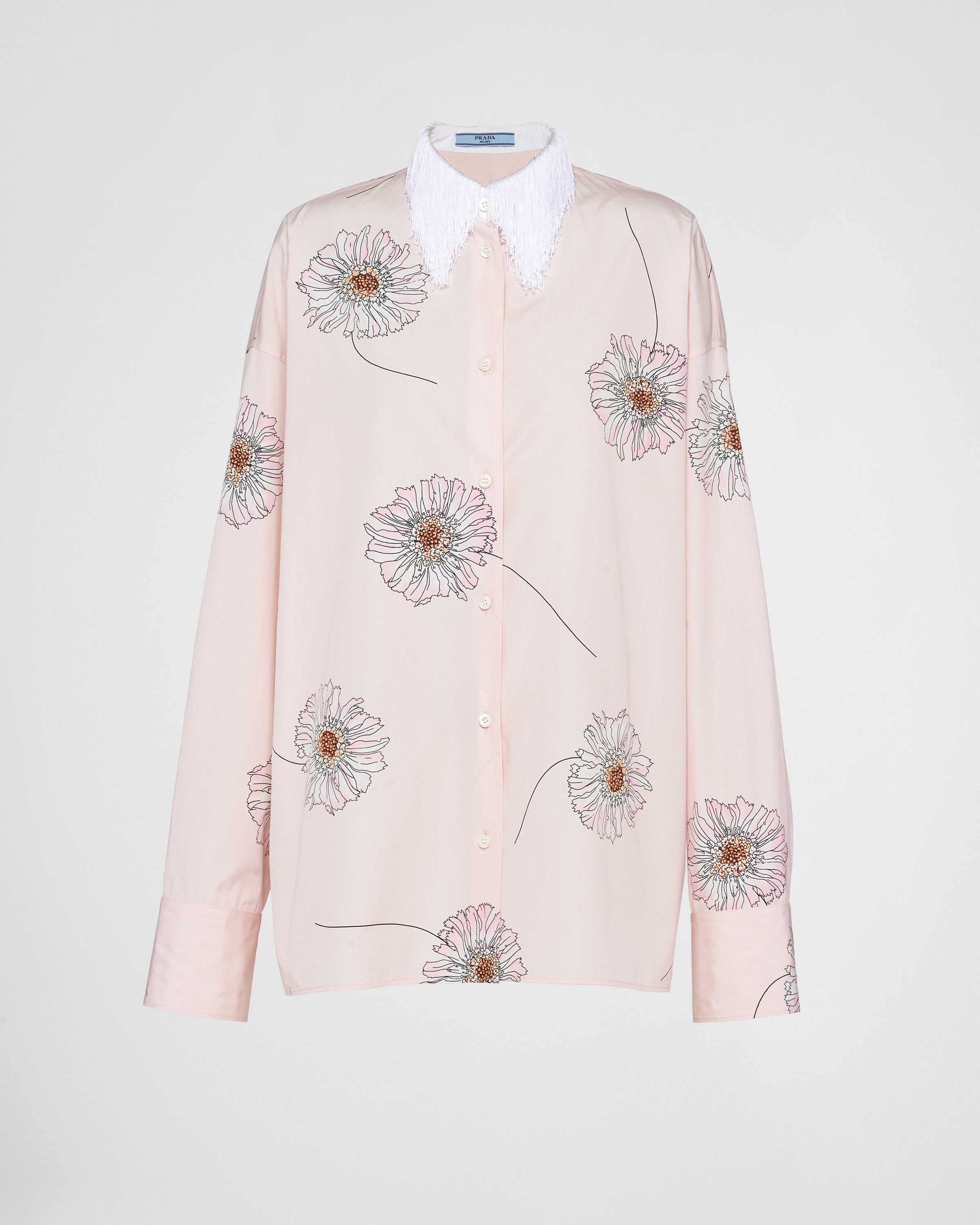 Printed poplin shirt - 1