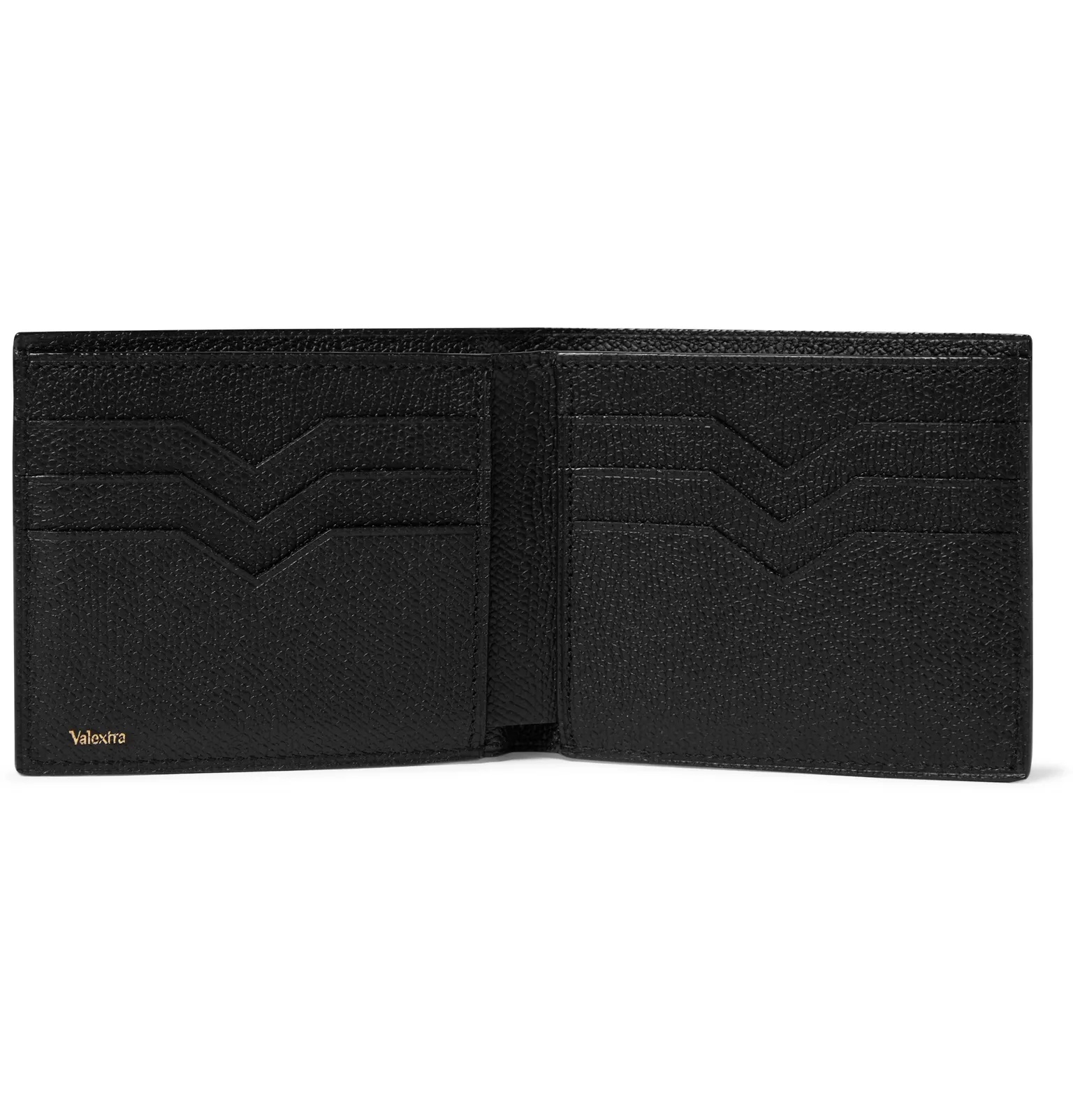 Pebble-Grain Leather Billfold Wallet - 10