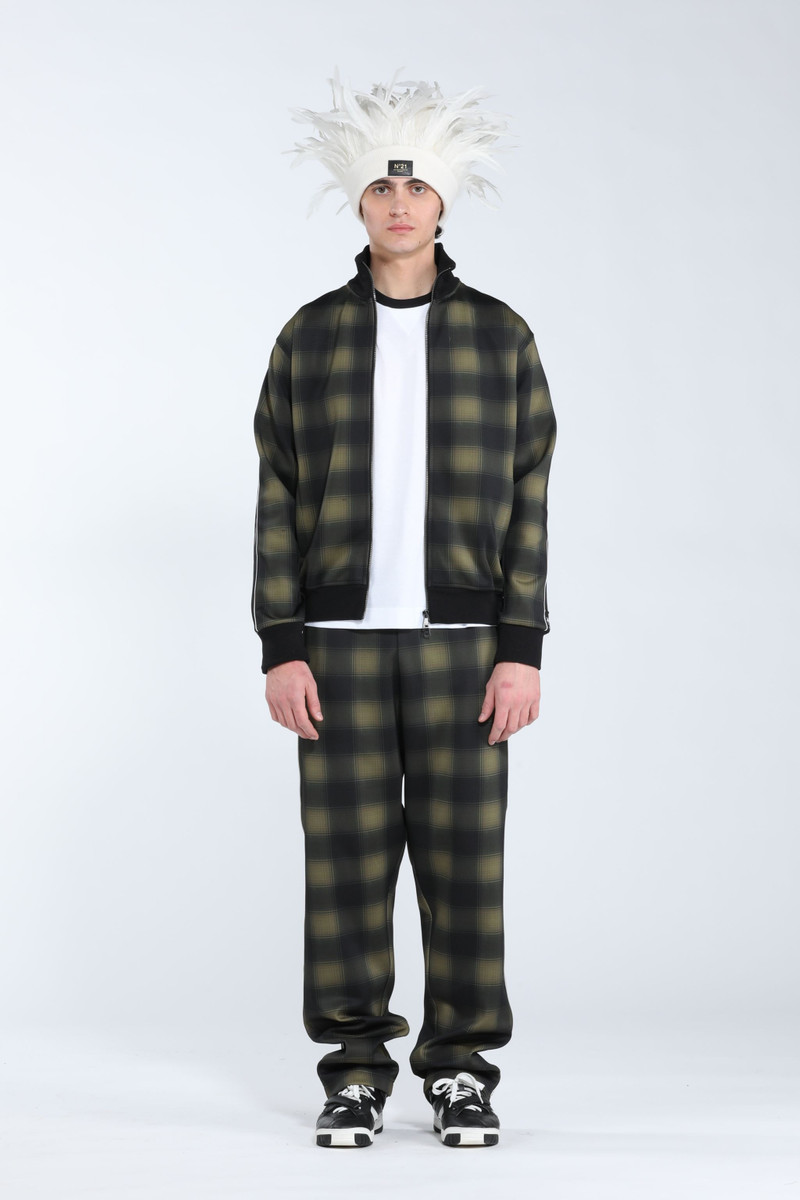 CHECKED TRACK JACKET 4