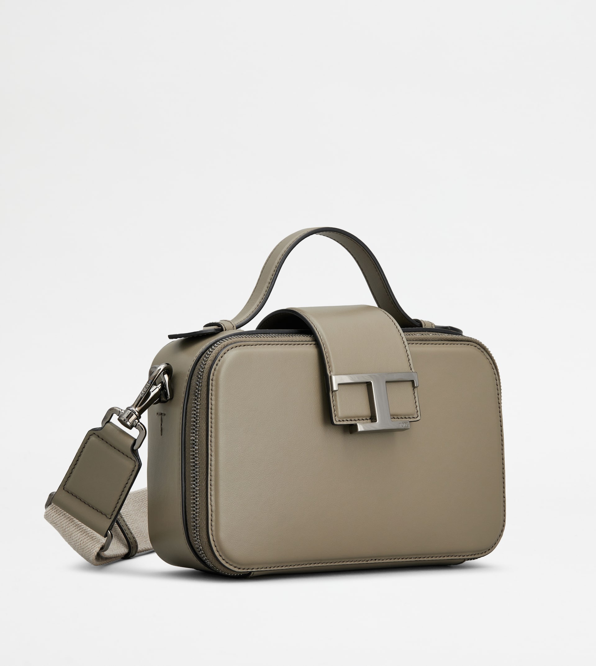 CAMERA BAG IN LEATHER MINI - GREY - 2