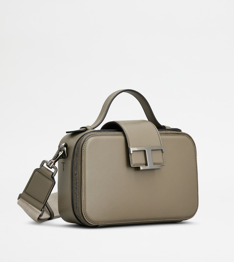 CAMERA BAG IN LEATHER MINI - GREY 2