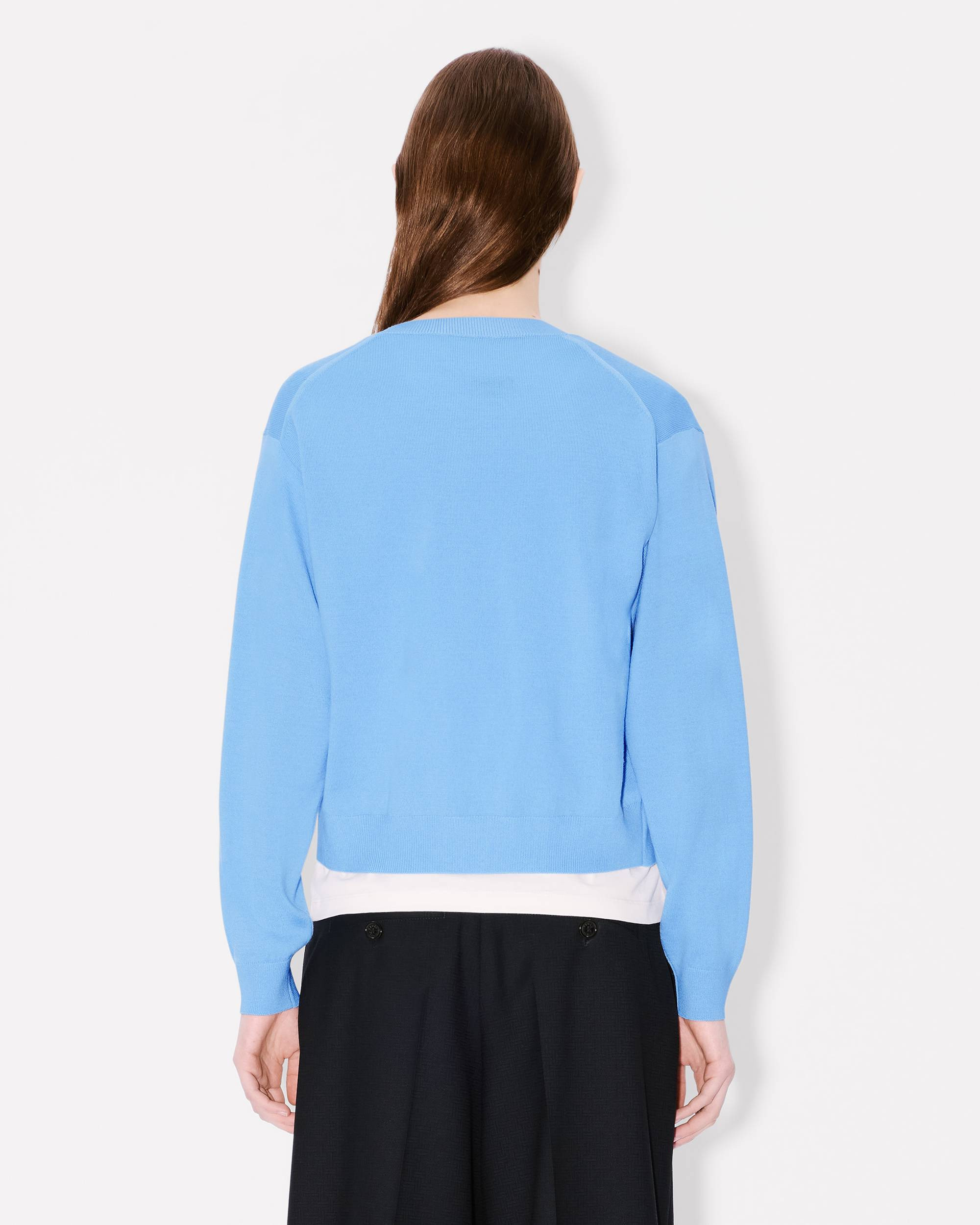 'Boke Flower' embroidered cardigan in Merino wool - 4
