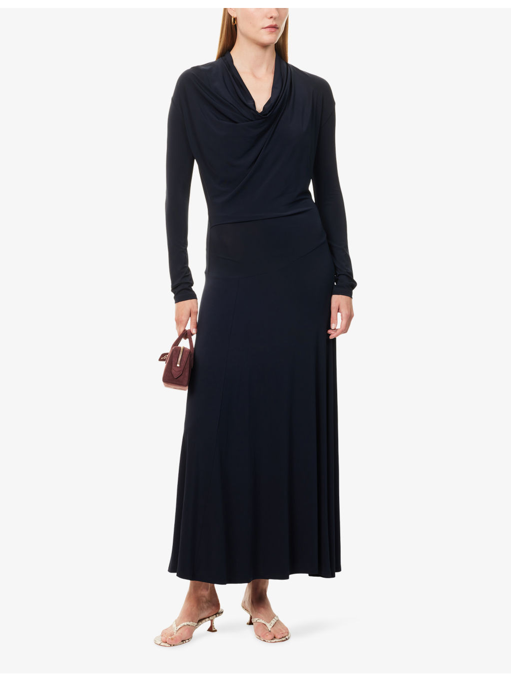 Eadan Long-Sleeve Stretch-Jersey Maxi Dress - 2