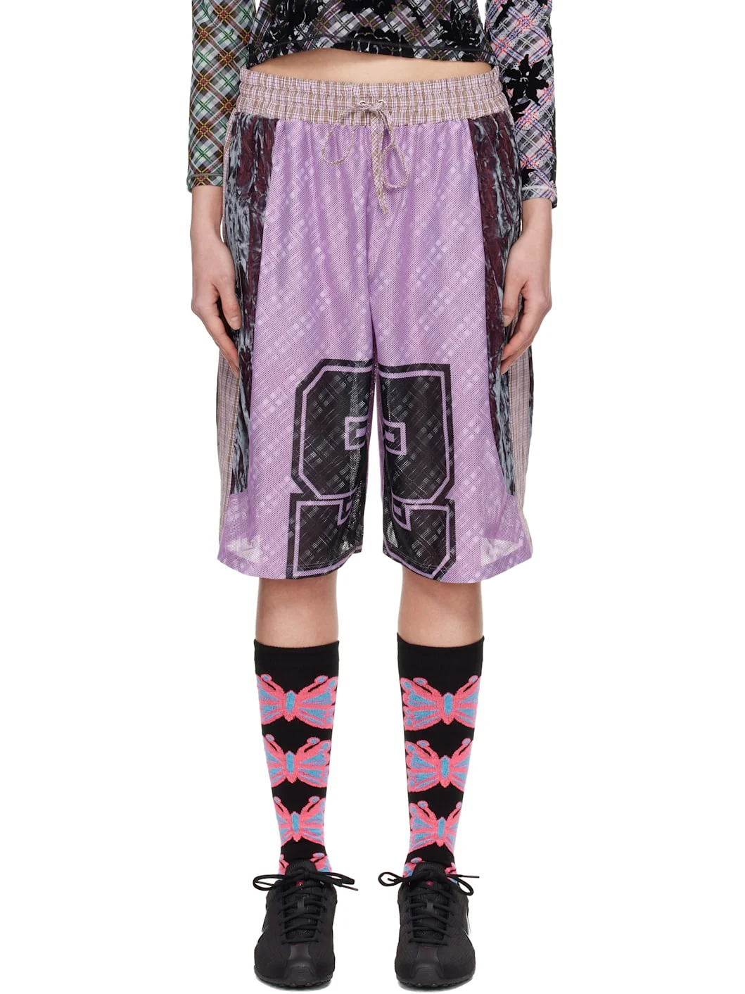 Purple Basketball Shorts - 1