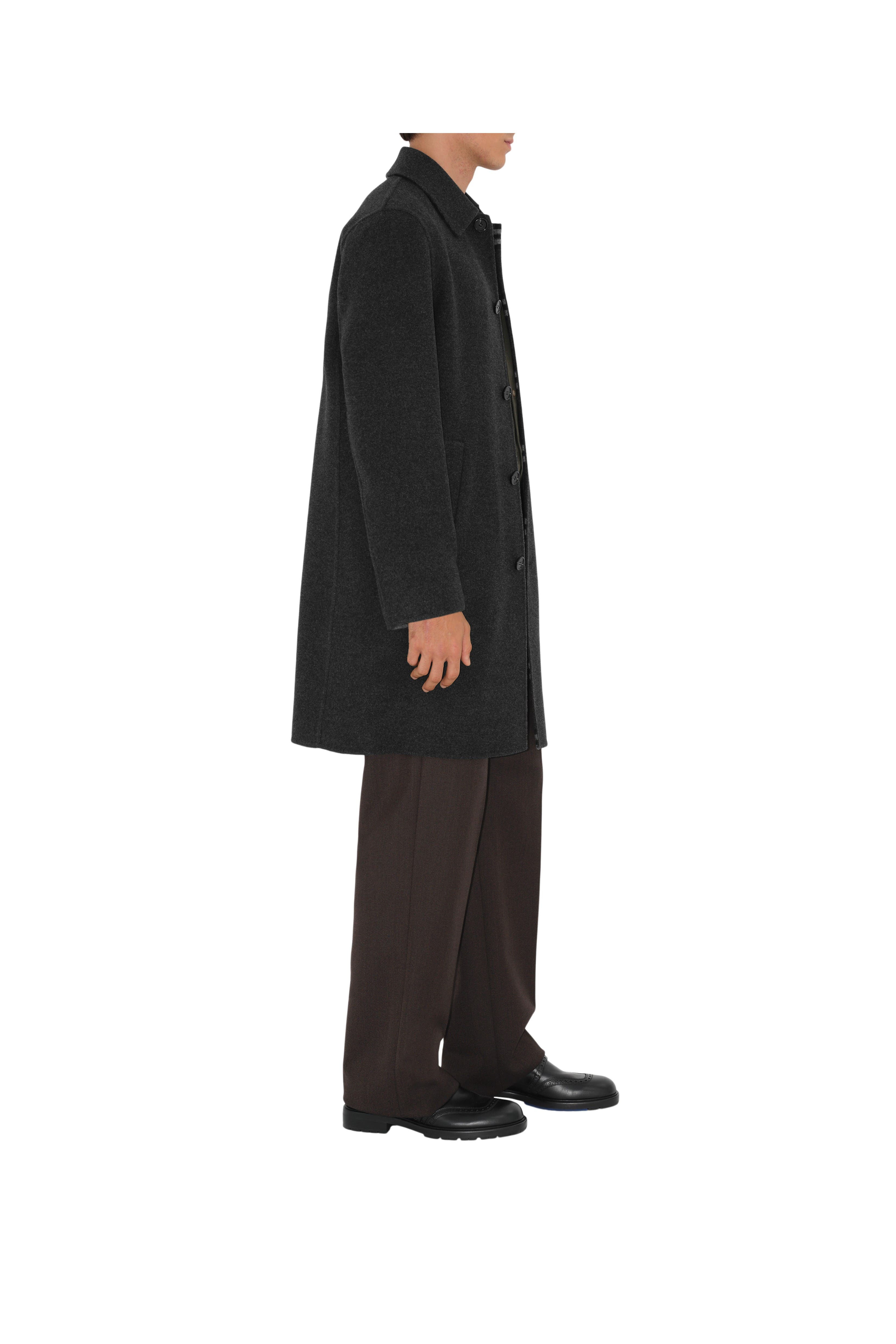 burberry Mid-length Wool Car Coat in Charcoal at Nordstrom - 3
