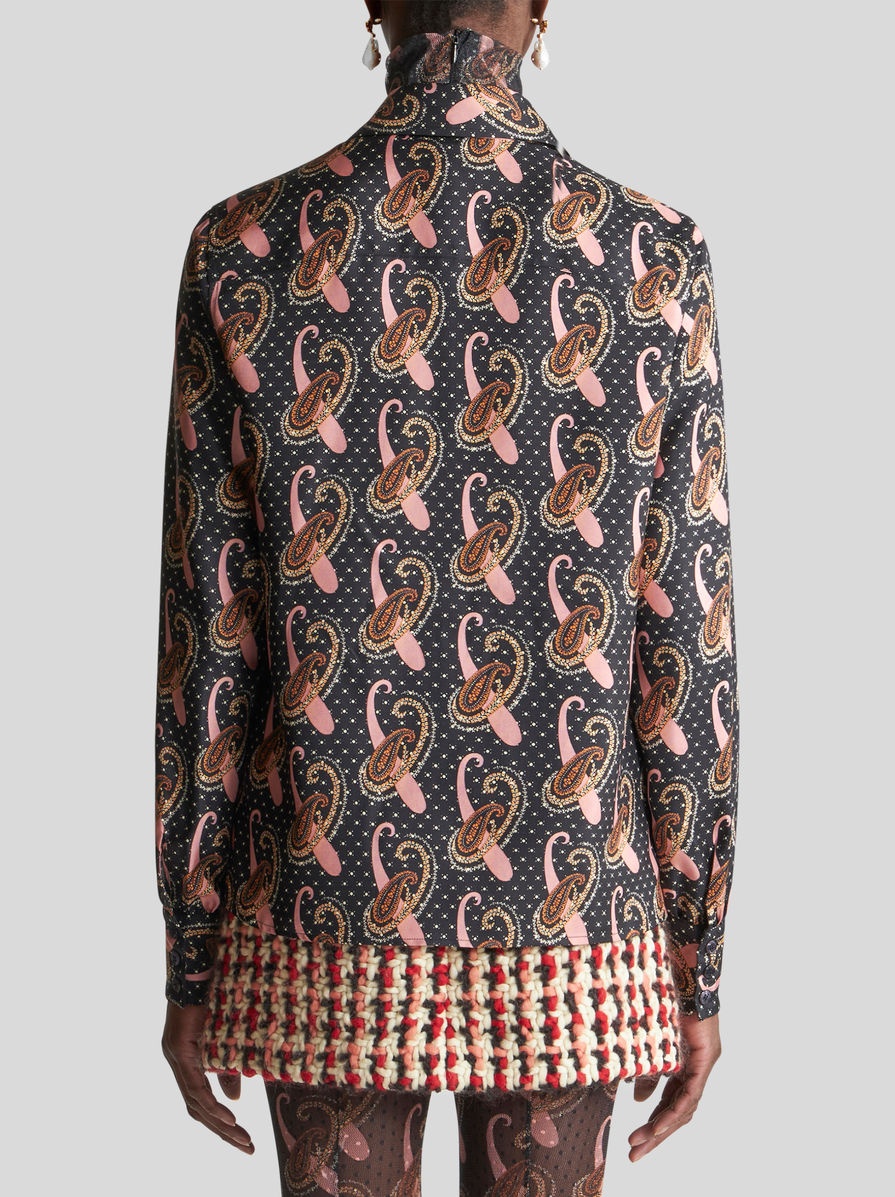 TWILL SHIRT WITH PAISLEY MOTIF - 4